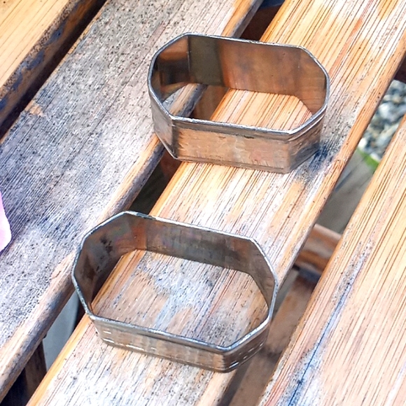 Hammered Metal Napkin Rings - Picture 4 of 6